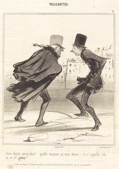 Jedenaście stopni Celsjusza! autorstwa Honoré Daumier