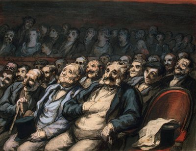 Siedziba orkiestry, 1856-1858. autorstwa Honoré Daumier