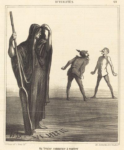 Gdzie Wenecja zaczyna mieć nadzieję autorstwa Honoré Daumier