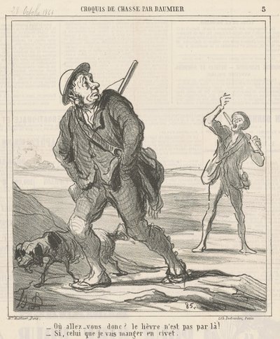 Gdzie idziesz? autorstwa Honoré Daumier