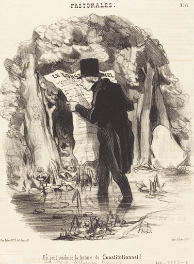 Albo może poprowadzić lekturę Konstytucji! autorstwa Honoré Daumier