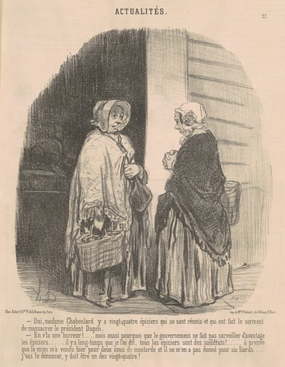 Tak, pani Chaboulard... autorstwa Honoré Daumier