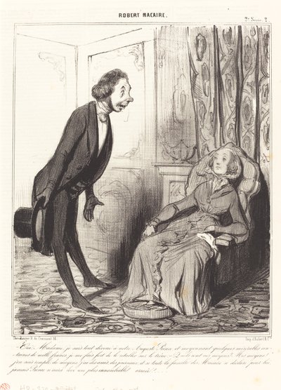Tak, proszę pani, jestem całkowicie oddany naszemu... Księciu... autorstwa Honoré Daumier