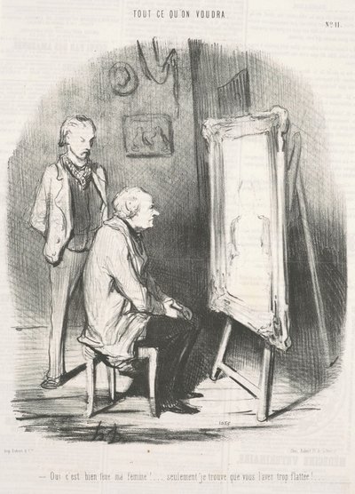 Tak, moja zmarła żona! ... autorstwa Honoré Daumier