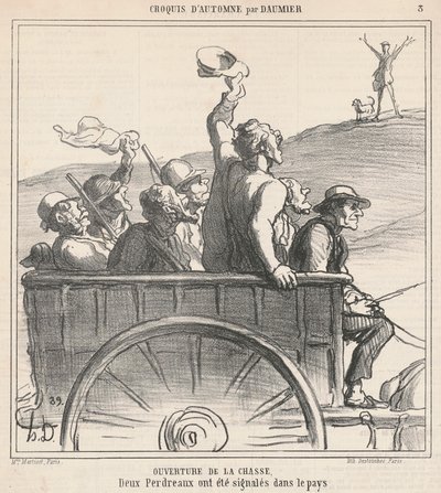 Otwarcie polowania autorstwa Honoré Daumier