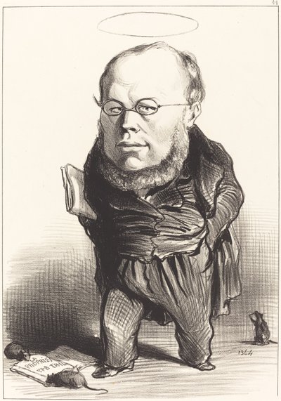 PJ Proudhon autorstwa Honoré Daumier