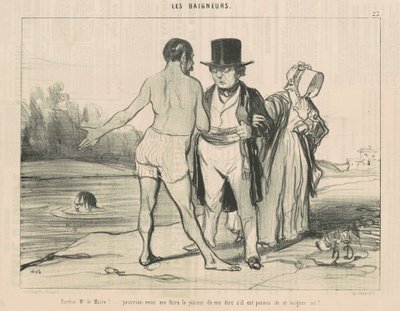 Przepraszam, panie burmistrzu! ... mógłbyś ... autorstwa Honoré Daumier