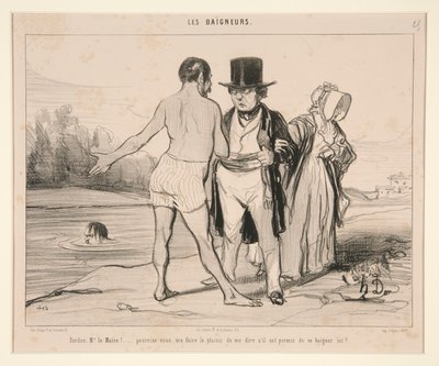 Przepraszam, panie burmistrzu! autorstwa Honoré Daumier
