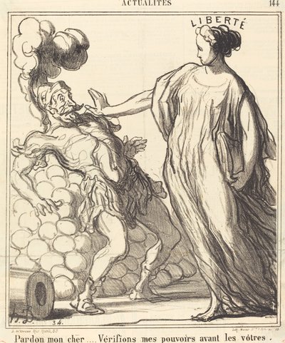 Przykro mi, mój drogi... autorstwa Honoré Daumier