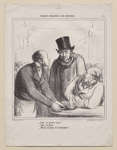 Szkice paryskie, płyta 16: Nic nie weźmiesz? autorstwa Honoré Daumier