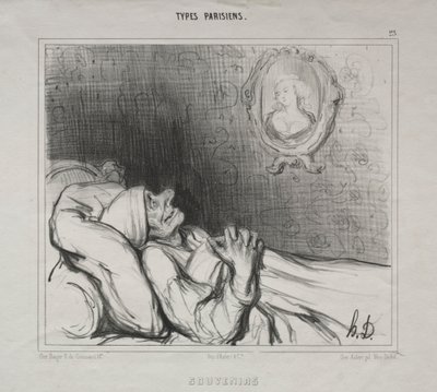 Typy paryskie: Wspomnienia, 10 maja 1840 r. autorstwa Honoré Daumier