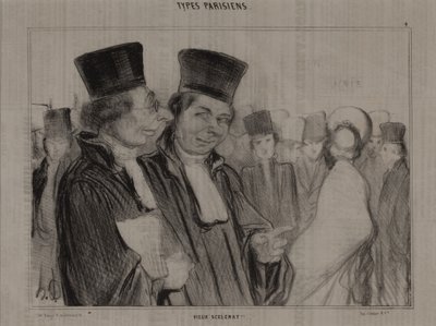 Typy paryskie, nr. 4: Stary łajdak! autorstwa Honoré Daumier