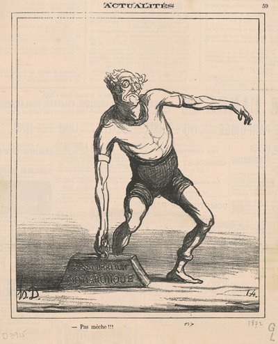Bez knota!!! autorstwa Honoré Daumier