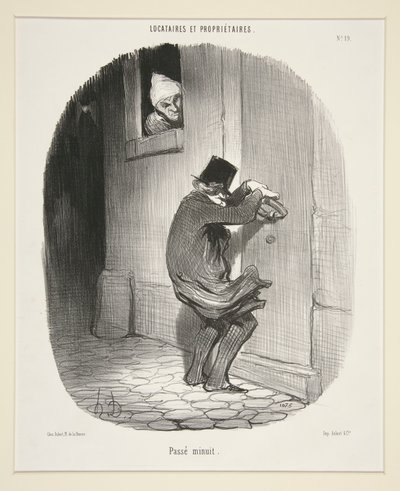 Przechodzi północ, od Najemców i Właścicieli autorstwa Honoré Daumier