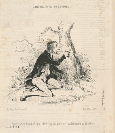 Biedny młody człowiek! autorstwa Honoré Daumier