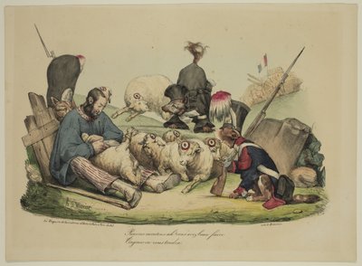 Biedne owce Ach! Bez względu na to, co robisz... zawsze będziemy cię skosić autorstwa Honoré Daumier