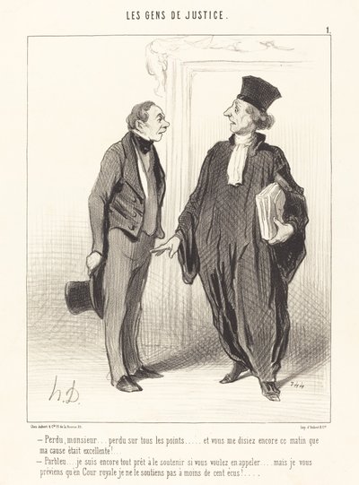 Zagubiony, sir... zagubiony pod każdym względem... autorstwa Honoré Daumier