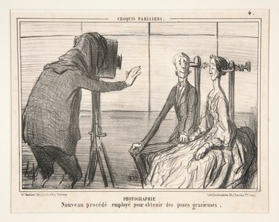 Fotografia. Nowy proces uzyskiwania pełnych wdzięku póz z paryskich szkiców autorstwa Honoré Daumier
