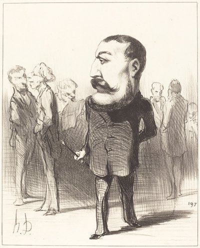 Pierre-Napoleon Bonaparte autorstwa Honoré Daumier