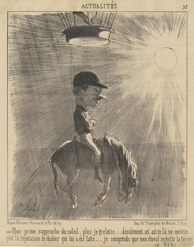 Im bliżej słońca zbliżam się... autorstwa Honoré Daumier