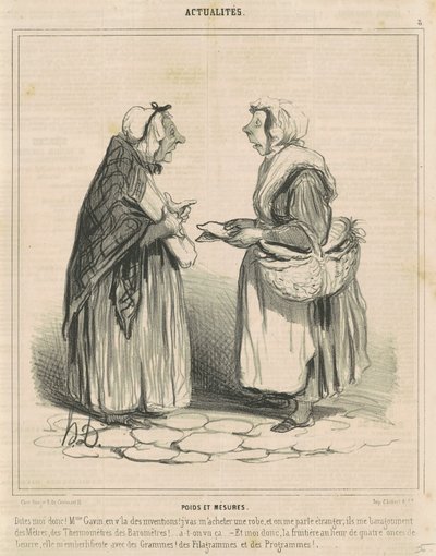 Wagi i rozmiary autorstwa Honoré Daumier