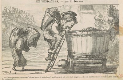 Noś takie ładunki „następnie o szóstej... autorstwa Honoré Daumier