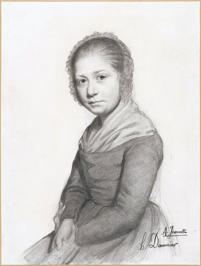 Portret dziewczyny (Jeannette) autorstwa Honoré Daumier
