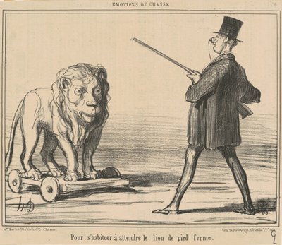 Aby mieszkaniec czekał na lwa... autorstwa Honoré Daumier