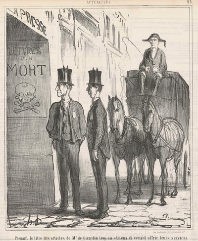 Traktując tytuł... pana de Girardina zbyt poważnie... autorstwa Honoré Daumier