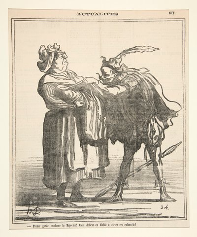 Uważaj, Madame la Majorite! autorstwa Honoré Daumier