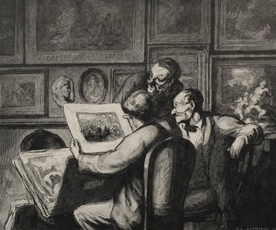 Entuzjaści druku. autorstwa Honoré Daumier