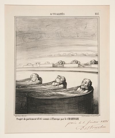 projekt parlamentu autorstwa Honoré Daumier