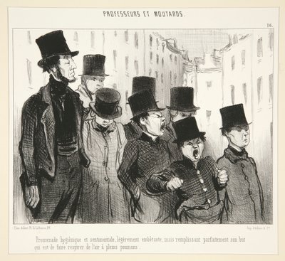 Higiena na promenadzie autorstwa Honoré Daumier