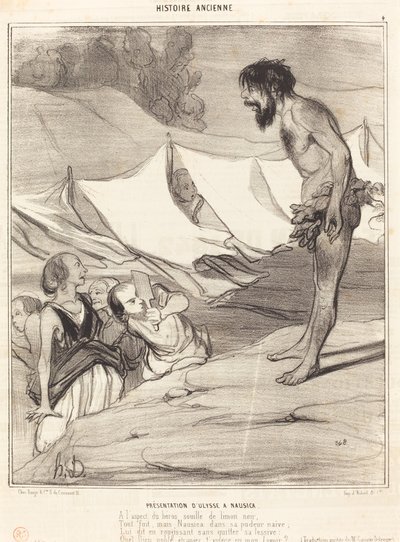 Prezentacja Ulysse’a Nausica autorstwa Honoré Daumier