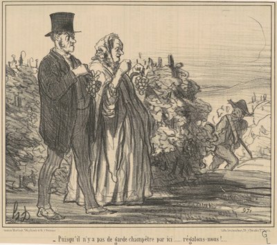 Ponieważ nie ma straży wiejskiej... autorstwa Honoré Daumier
