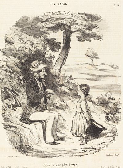Kiedy masz ojca dowcipnisia autorstwa Honoré Daumier