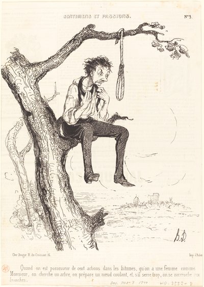Kiedy posiadasz sto akcji... autorstwa Honoré Daumier
