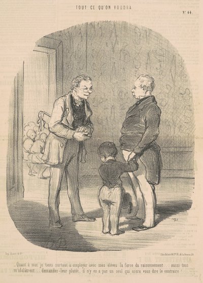 Jeśli chodzi o mnie, chcę użyć… siły rozumowania autorstwa Honoré Daumier