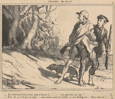 Cóż może być w tym gąszczu? ... autorstwa Honoré Daumier