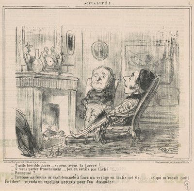 Co za okropna rzecz... jeśli mamy wojnę! ... autorstwa Honoré Daumier