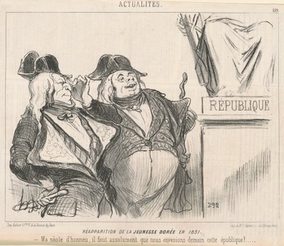 Ponowne pojawienie się Złotej Młodzieży w 1851 r. autorstwa Honoré Daumier