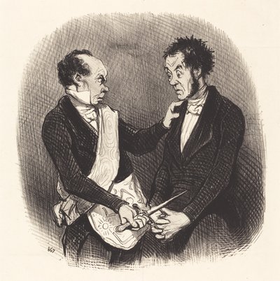 Recepcja masona autorstwa Honoré Daumier