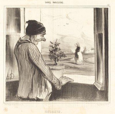 żałuje autorstwa Honoré Daumier