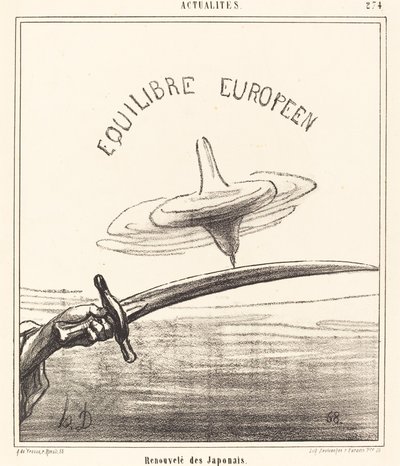 Odnowiony od japońskiego autorstwa Honoré Daumier