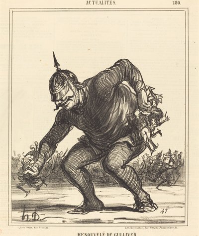Odnowiony przez Guliwera autorstwa Honoré Daumier
