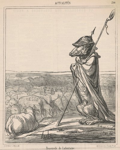 Odnowiona fontanna autorstwa Honoré Daumier