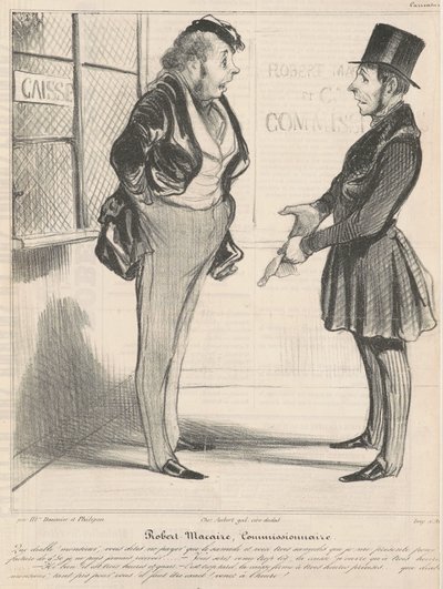 Komisarz Robert Macaire autorstwa Honoré Daumier