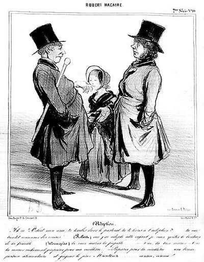 Robert Macaire: adopcja, przez Daumiera - w „Charivari” z 25.04.1841 r. autorstwa Honoré Daumier