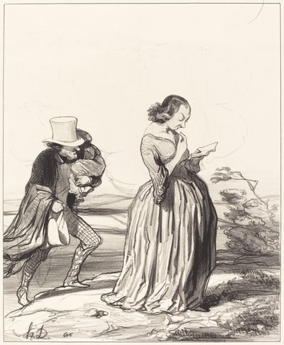 Saperlotte!... że chciałbym... żeby moja żona skończyła... autorstwa Honoré Daumier