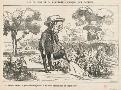 Cholerne sałatki... autorstwa Honoré Daumier